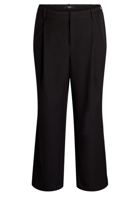 ZIZZI ELEGANCKIE CZARNE PROSTE SPODNIE WYSOKI STAN 251A
