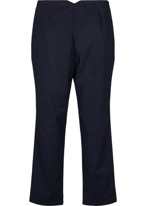 ZIZZI ELEGANCKIE GRANATOWE SPODNIE PROSTA NOGAWKA 286A