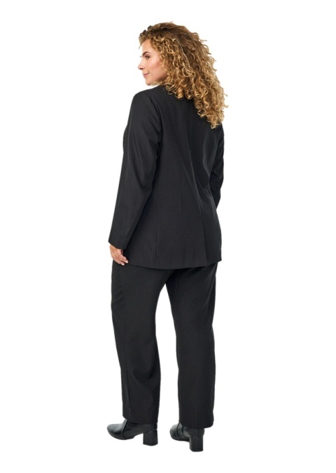 ZIZZI KLASYCZNE CZARNE SPODNIE PROSTA NOGAWKA 042D