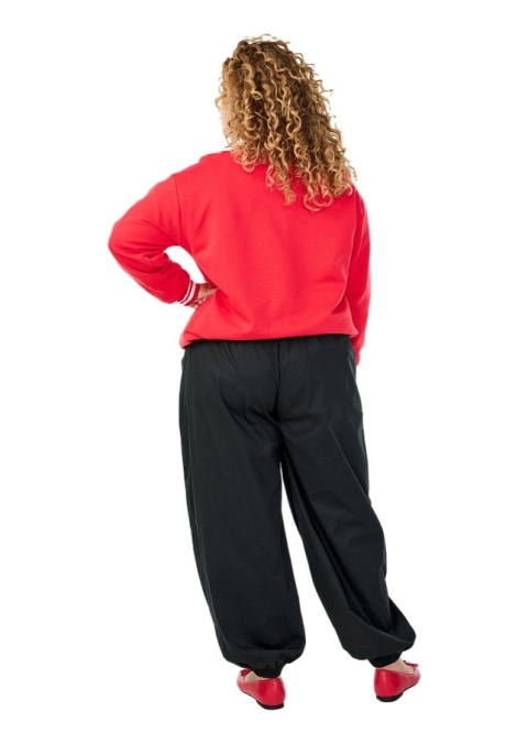 ZIZZI MODNE CZARNE SPODNIE BALONOWE WYSOKI STAN 618A