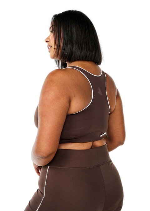 ZIZZI BRĄZOWY SPORTOWY BIUSTONOSZ 213D