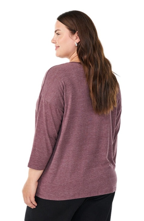 ZIZZI BORDOWA WYGODNA BLUZKA 066A