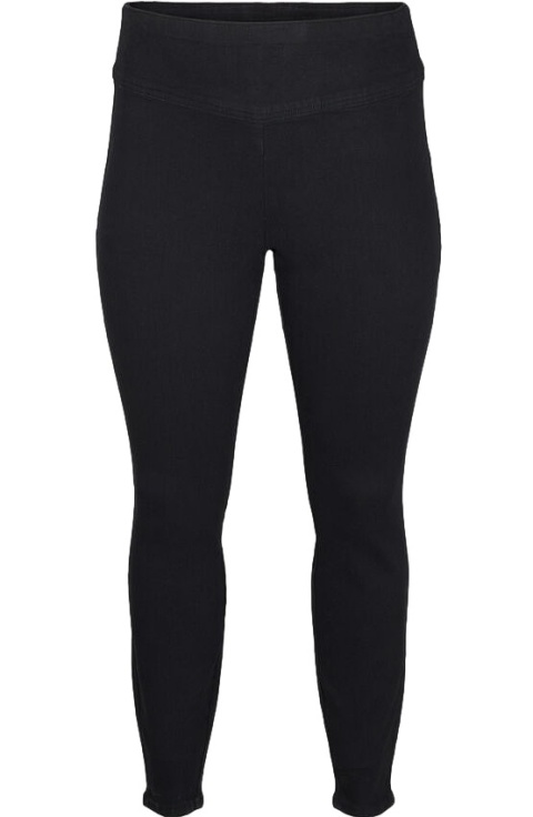 ZIZZI CZARNE SPODNIE JEGGINSY WYSOKI STAN 000B