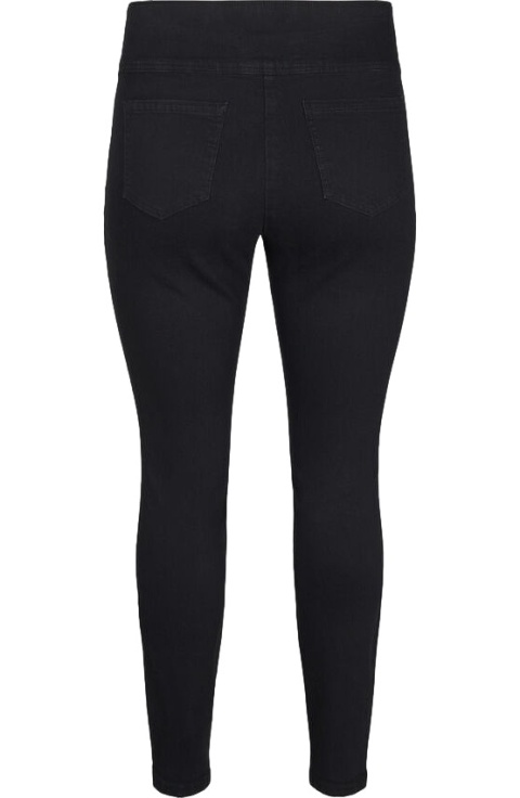 ZIZZI CZARNE SPODNIE JEGGINSY WYSOKI STAN 000B