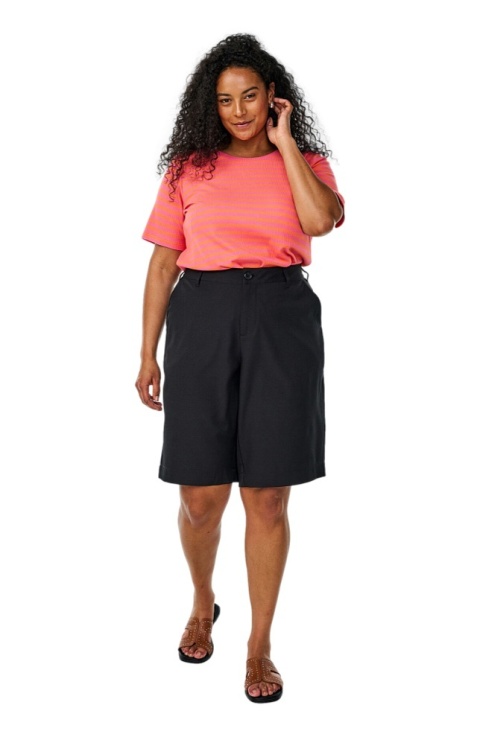 ZIZZI RÓŻOWY T-SHIRT KOSZULKA BAWEŁNA PASKI 622B