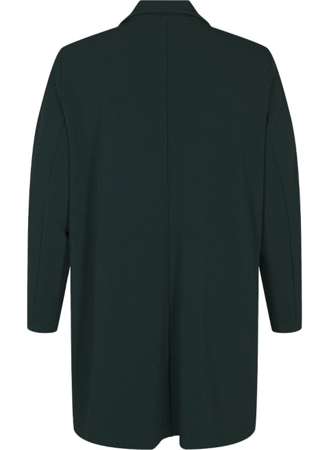 ZIZZI DŁUGA MARYNARKA KARDIGAN KIESZENIE CIEMNOZIELONA 021A