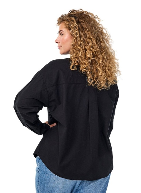 ZIZZI ELEGANCKA KOSZULA CZARNA PIĘKNY HAFT 188A