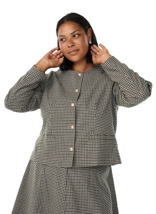 ZIZZI ELEGANCKA KRÓTKA KURTKA ŻAKIET GUZIKI 225A