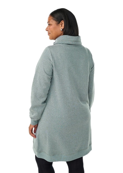 ZIZZI ZIELONA BLUZA/TUNIKA Z KOŁNIERZEM KIESZENIE 041B