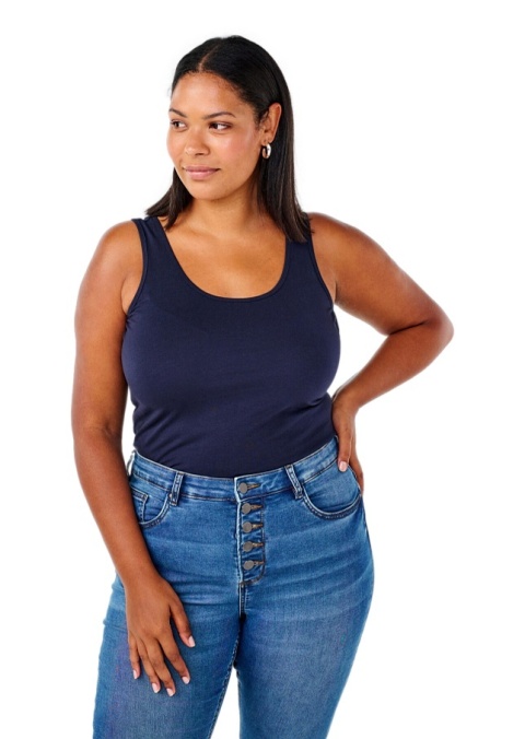 ZIZZI KLASYCZNY GRANATOWY TOP 010E