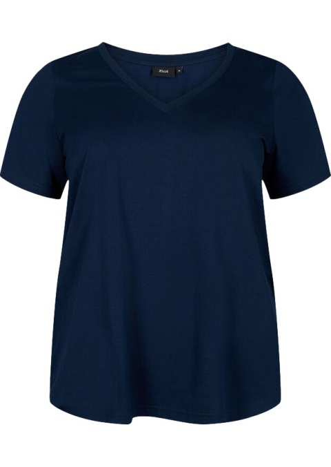 ZIZZI KLASYCZNY T-SHIRT GRANATOWY 148E