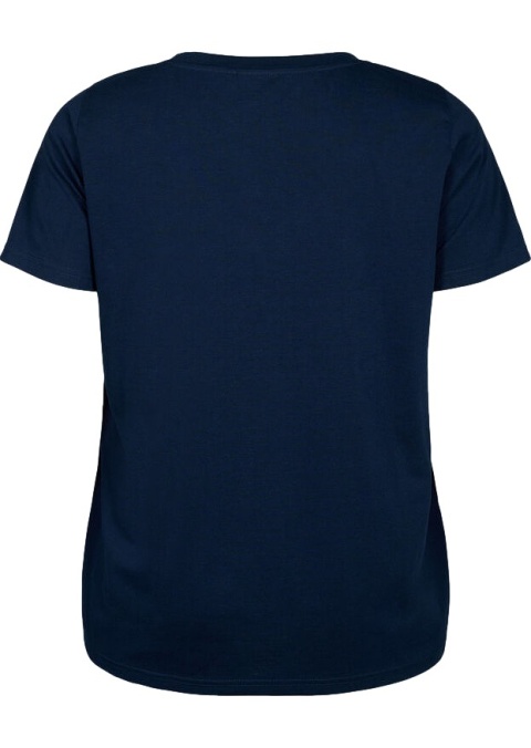 ZIZZI KLASYCZNY T-SHIRT GRANATOWY 148E