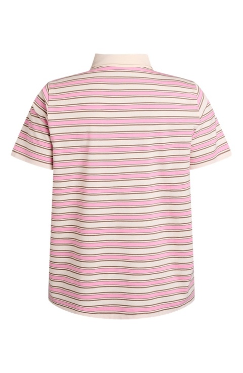 ZIZZI MODNA KOSZULKA BLUZKA POLO RÓŻOWA PASKI 611C