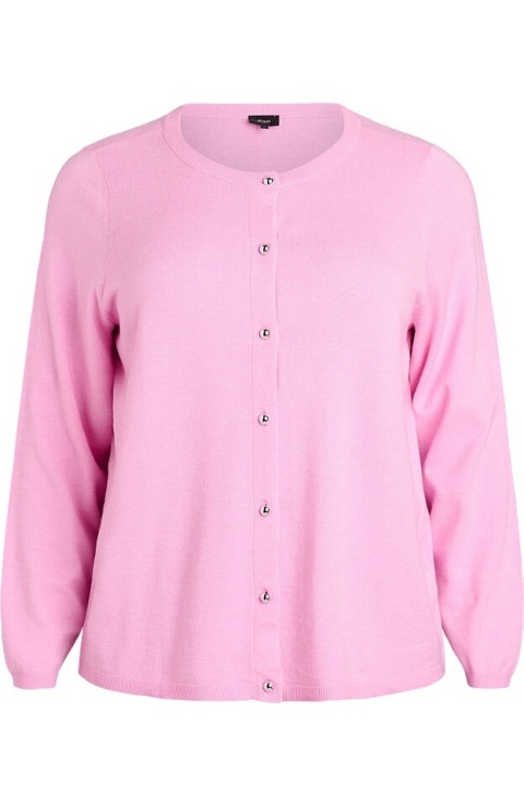 ZIZZI PIĘKNY KARDIGAN SWETER NA GUZIKI RÓŻOWY 479D