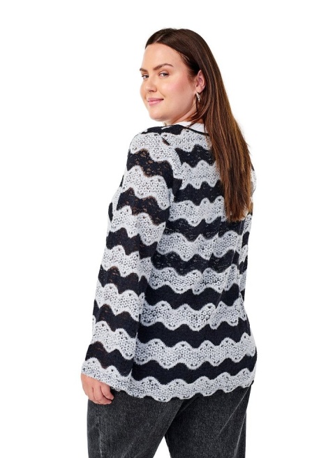 ZIZZI SWETER KARDIGAN W PASKI DZIANINA 232B