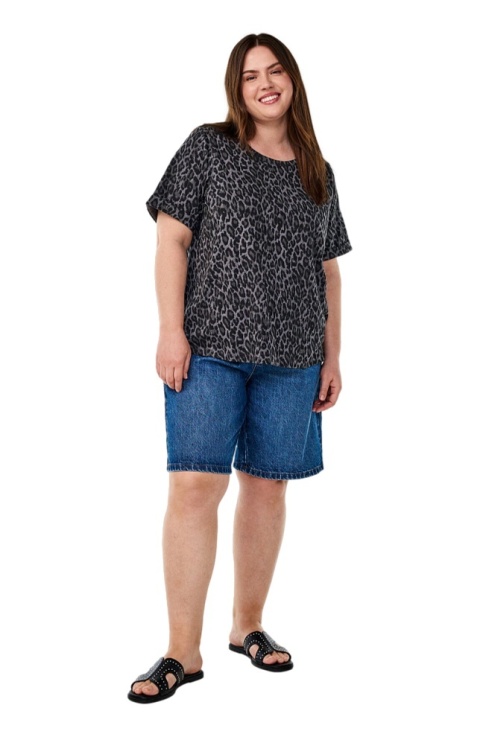 ZIZZI VINTAGE SZARA BLUZKA PANTERKA WZÓR 443B