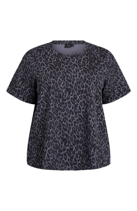 ZIZZI VINTAGE SZARA BLUZKA PANTERKA WZÓR 443B