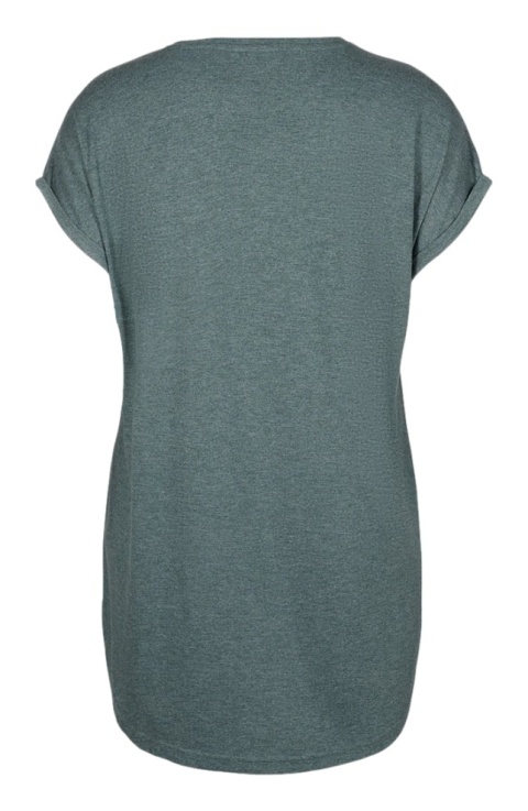 ZIZZI WYGODNA TURKUSOWA KOSZULA NOCNA NAPIS 056A