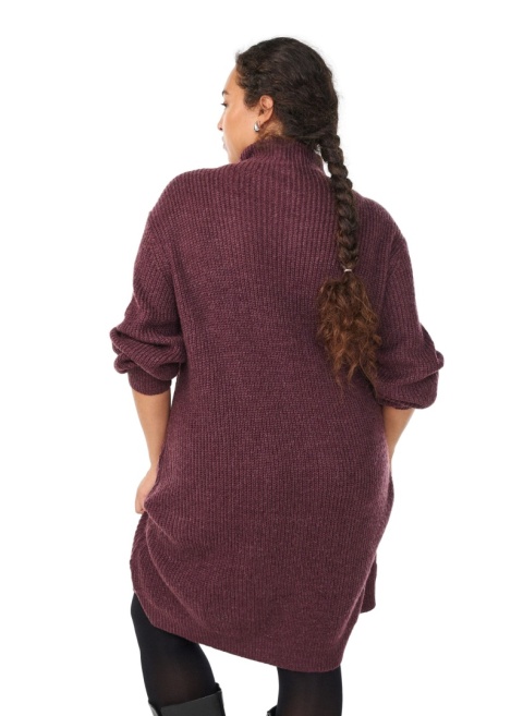 ZIZZI WYGONA DZIANINOWA SUKIENKA SUWAK BORDOWA 026F