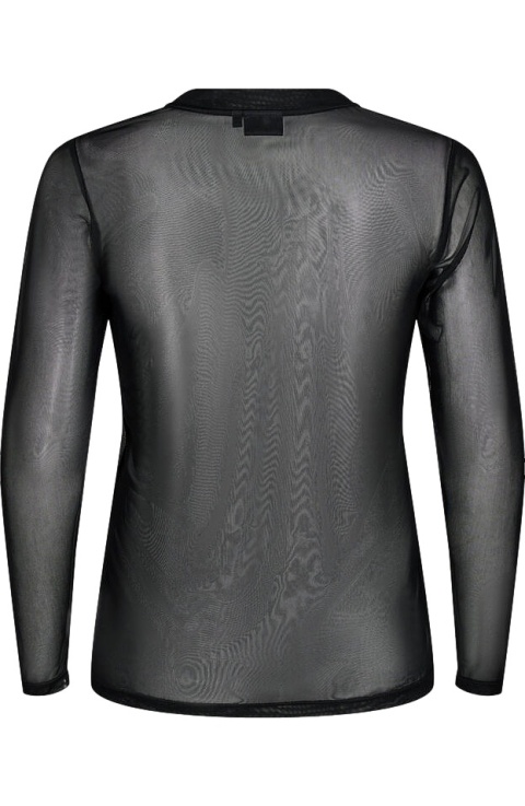 ZIZZI WYJĄTKOWA BLUZKA CZARNA TRANSPARENTA 528A