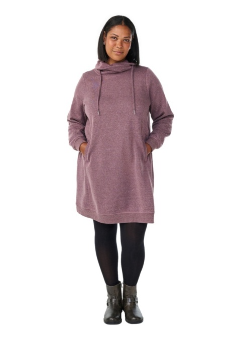 ZIZZI FIOLETOW BLUZA/TUNIKA Z KOŁNIERZEM KIESZENIE 041B