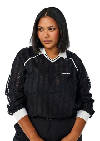 ZIZZI SPORTOWA CZARNA BLUZKA POLO TEKSTURA 658A