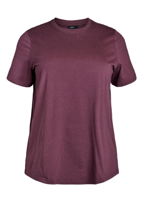 ZIZZI FIOLETOWY T-SHIRT BAWEŁNA 264A