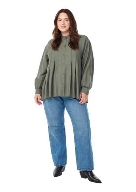 ZIZZI ELEGANCKA ZIELONA KOSZULA WISKOZA 672A