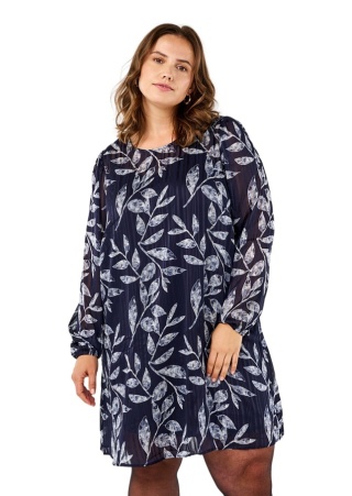 ZIZZI GRANATOWA SUKIENKA TUNIKA WZÓR 356HW