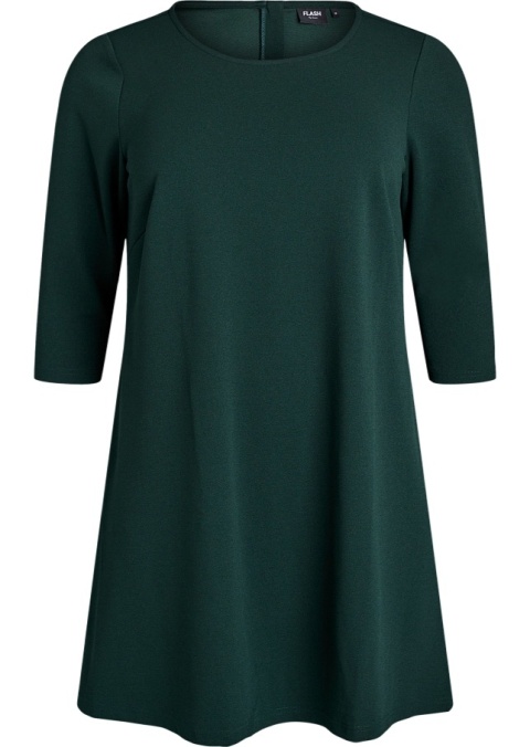 ZIZZI KRÓTKA ZIELONA TRAPEZOWA SUKIENKA 007F