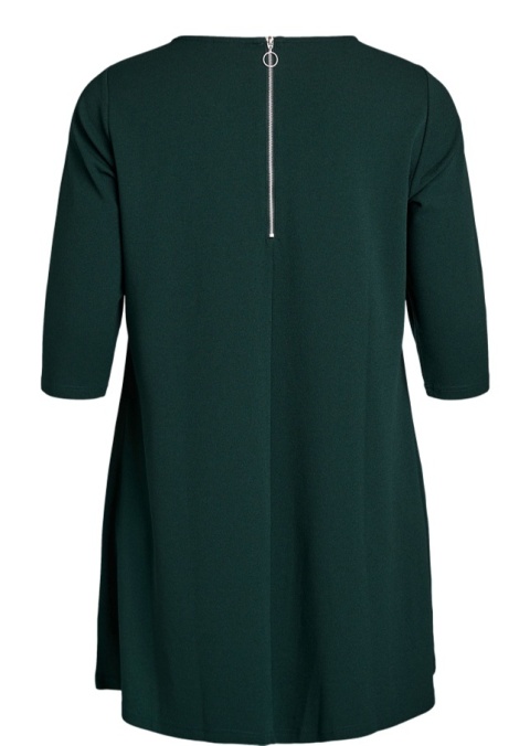 ZIZZI KRÓTKA ZIELONA TRAPEZOWA SUKIENKA 007F