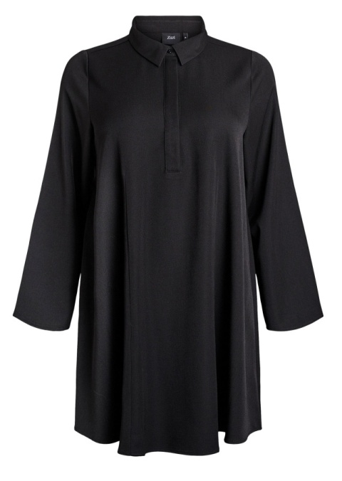 ZIZZI CZARNA LUŹNA SUKIENKA POLO 552A