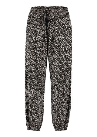 Z-ONE CZARNO-BIAŁE SPODNIE WZÓR PANTERKA ZO01