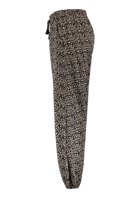 Z-ONE CZARNO-BIAŁE SPODNIE WZÓR PANTERKA ZO01