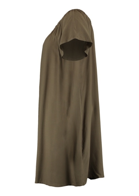 Z-ONE KRÓTKA SUKIENKA TUNIKA HISZPANKA KHAKI ZO52