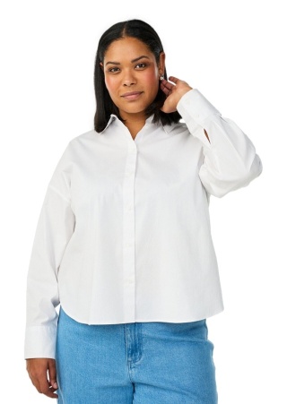 ZIZZI BIAŁA LUŹNA KLASYCZNA KOSZULA 308A