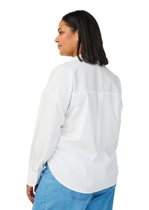 ZIZZI BIAŁA LUŹNA KLASYCZNA KOSZULA 308A