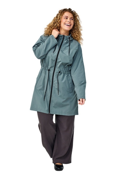 ZIZZI ZIELONY KURTKA PRZECIWDESZCZOWA PŁASZCZ 012B