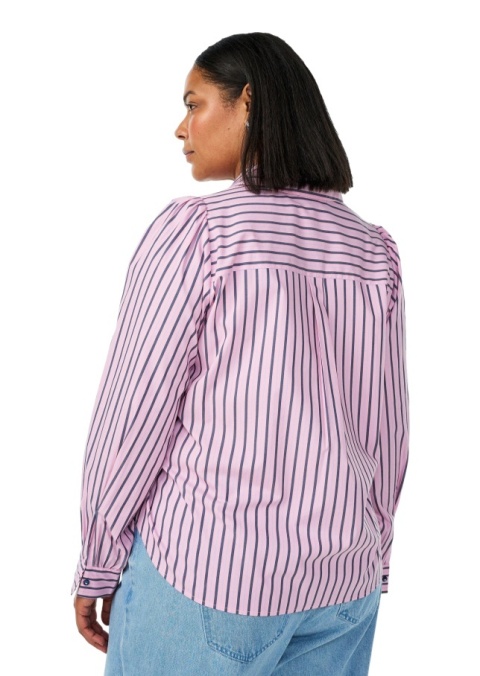 ZIZZI RÓŻOWA KLASYCZNA KOSZULA W PASKI 923A