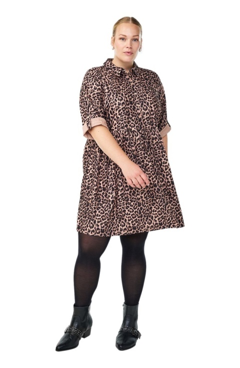 ZIZZI PIĘKNA SUKIENKA WZÓR PANTERKA 185A