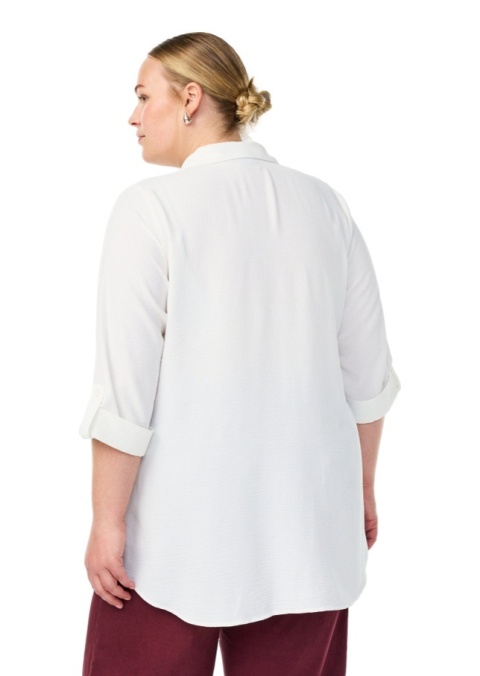 ZIZZI LUŹNA BIAŁA BLUZKA KOSZULOWA 054E