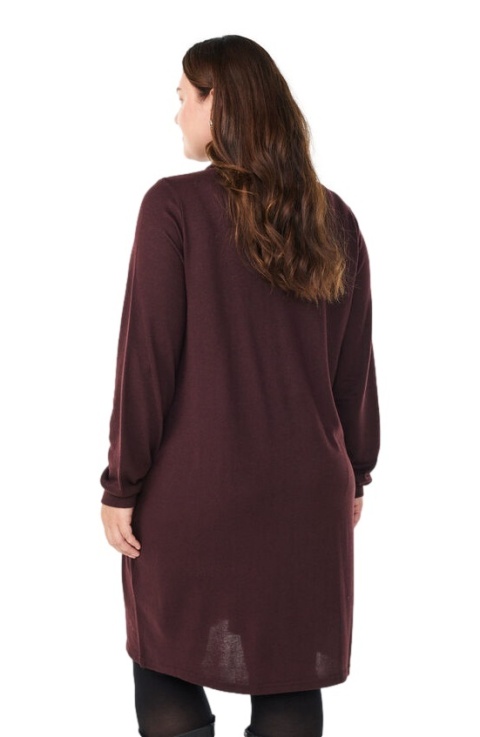 ZIZZI CIEMNOBORDOWA SUKIENKA POLO 071R