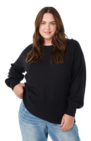 ZIZZI FANTASTYCZNA BLUZKA DZIANINOWA CZARNA 479A
