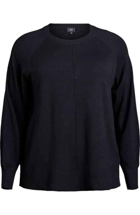 ZIZZI FANTASTYCZNA BLUZKA DZIANINOWA CZARNA 479A