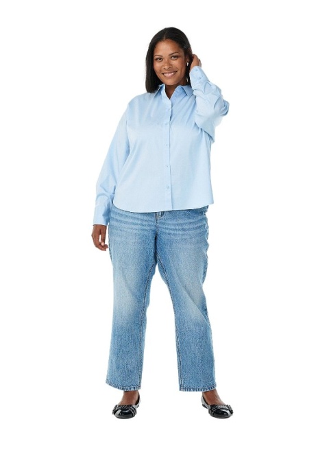 ZIZZI NIEBIESKA KUŹNA KLASYCZNA KOSZULA 308A