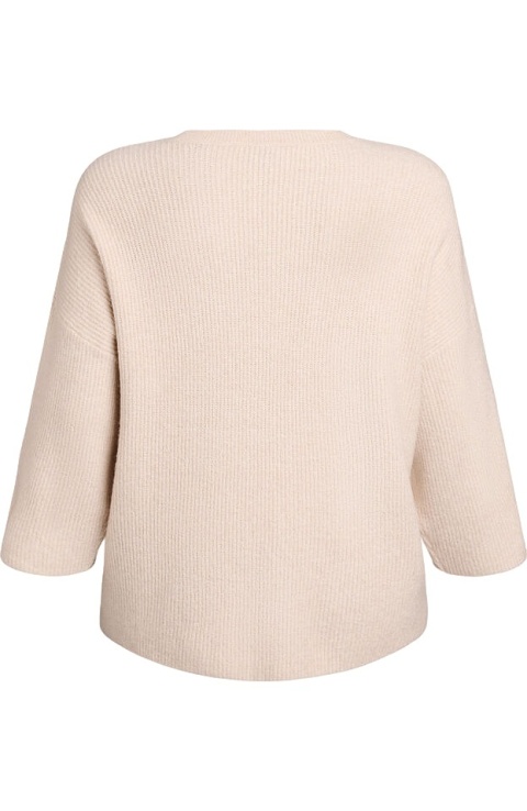 ZIZZI SWETER BLUZKA DZIANINA BEŻOWY LUŹNY 538A