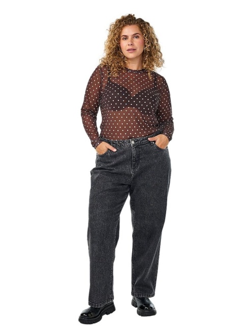 ZIZZI UROCZA BLUZKA Z SIATECZKI W GROSZKI 528A