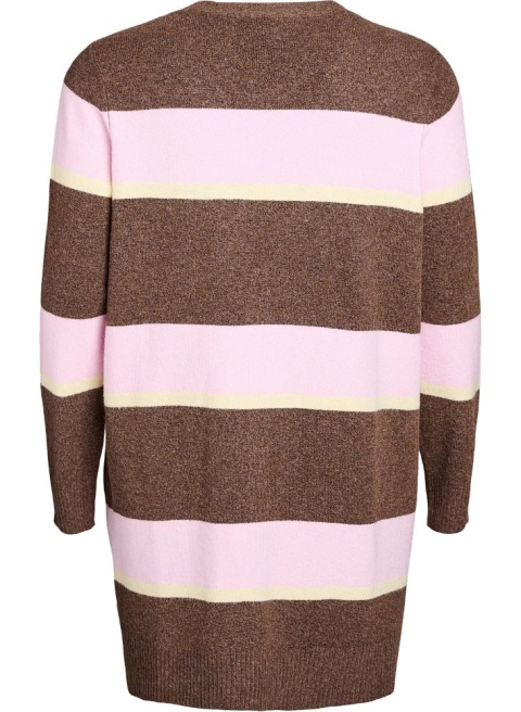 ZIZZI UROCZY KARDIGAN SWETER W KOLOROWE PASKI 176C