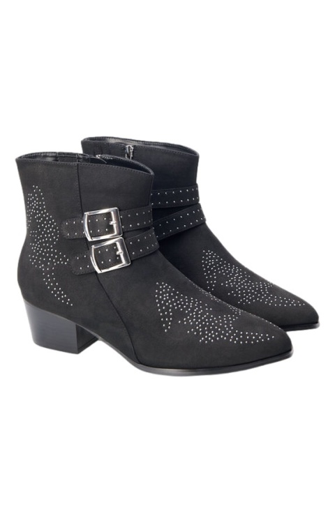 ZIZZI CZARNE STYLOWE BUTY BOTKI ĆWIEKI 068A