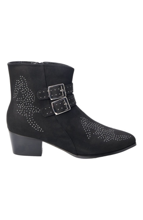 ZIZZI CZARNE STYLOWE BUTY BOTKI ĆWIEKI 068A